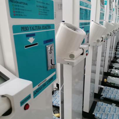 美洲西語(yǔ)180臺出口投幣秤案例